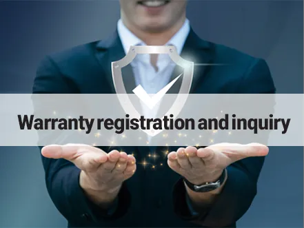 Garaunte en Warranty registration and inquiry